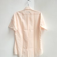 1970 Charter Member peach button up shirt, medium