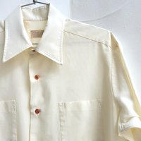 1970 Wedgefield yellow button up shirt, medium