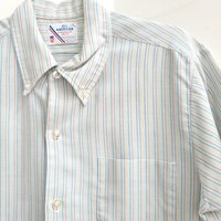 1970 All American striped button up oxford shirt, medium