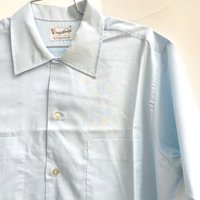 1960 Cranbrook blue button up shirt, medium