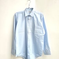 1970 Royal Knight blue button up shirt, medium
