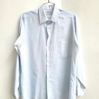 1960 Van Heusen Air Force blue button up shirt, medium