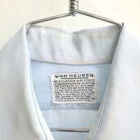 1960 Van Heusen Air Force blue button up shirt, medium