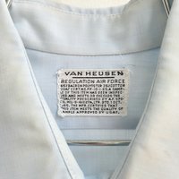 1960 Van Heusen Air Force blue button up shirt, medium
