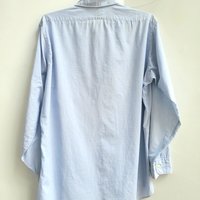 1960 Manhattan Air Force blue button up shirt, medium