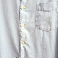 1960 Manhattan Air Force blue button up shirt, medium