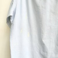 1960 Manhattan Air Force blue button up shirt, medium