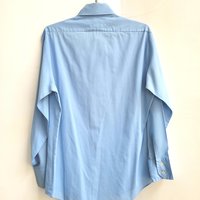 1970 Kmart blue button up shirt, medium