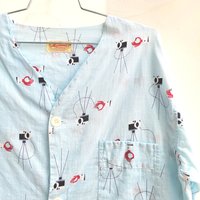 1950 Marlowe Mid Century Modern camera cotton set, medium