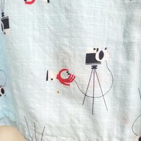 1950 Marlowe Mid Century Modern camera cotton set, medium