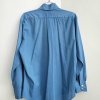 1970 Kmart blue button up shirt, medium