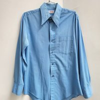 1970 Mr. Jordan blue button up shirt, medium