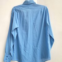 1970 Mr. Jordan blue button up shirt, medium