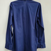 1970 Kings Road dark blue button up shirt, medium