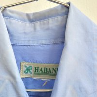 1980 Haband light blue button up shirt, large