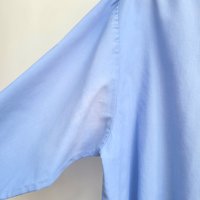 1980 Haband light blue button up shirt, large