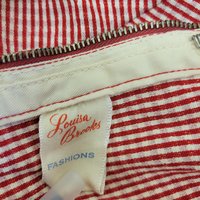 1950 Louisa Brooks red gingham bathing suit, 38 medium