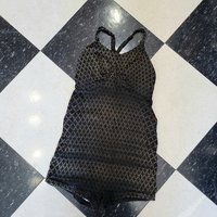 1930 Lastex black swimsuit, size xs small