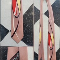 1950 Burkhardt's abstract tie