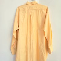 1980 Haband orange button up shirt, large
