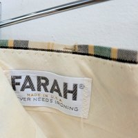 1970 Farah plaid shorts with belt, size 32