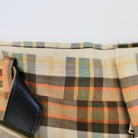 1970 Farah plaid shorts with belt, size 32