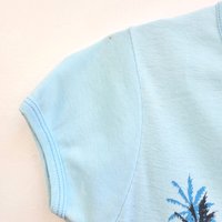 1980 Ocean Pacific blue baby tee, size small