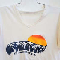 1970 Fort Lauderdale Florida vacation tee shirt, size small