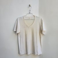 1970 thrashed white tee shirt, size small