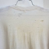 1970 thrashed white tee shirt, size small