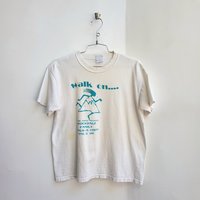 2002 Walk on Rockdale distressed white tee shirt, size medium