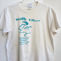 2002 Walk on Rockdale distressed white tee shirt, size medium