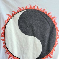 1990 Ying Yang white tee shirt, size medium