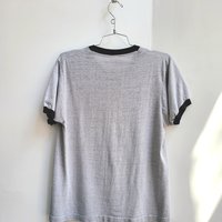 1980 Great Performer grey ringer tee, size medium