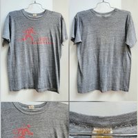 1970 Russell Athletic heathered grey tee shirt, size medium large