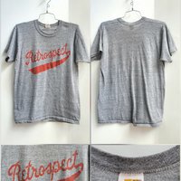 1970 Russell Athletic heathered grey tee shirt, size medium large
