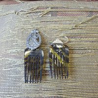1930's Art Deco rhinestone hair combs and clips, choose one