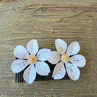 1940's tropical flower hair combs, choose one