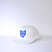 Vintage 70's Let Us Vote Ohio movement white trucker hat snap back, Boyce & Hart