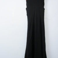 90's Express silk black mini dress, women's small / xs