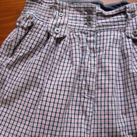 80's distressed plaid high waisted pleated shorts, women's size medium