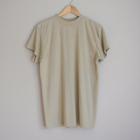 90's plain khaki tee shirt, men's size medium