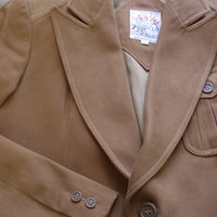 Vintage 70's light brown equestrian blazer jacket, men's size 40 / medium