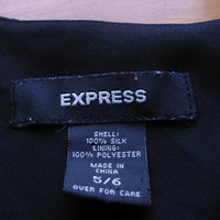 90's Express silk black mini dress, women's small / xs