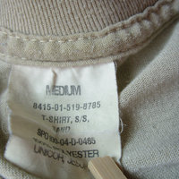 90's plain khaki tee shirt, men's size medium