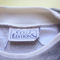 Vintage 90's cute birds Christmas sweatshirt pullover, men's size large