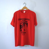 Vintage 70's rare Ted Nugent shirt Cincinnati Ohio concert band tee, size large