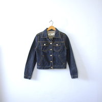Vintage 90's dark denim jacket, Express jean jacket, women's size small