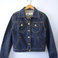 Vintage 90's dark denim jacket, Express jean jacket, women's size small