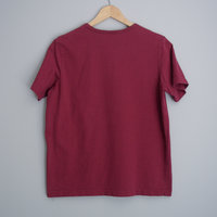 90's plain burgundy shirt, women's size medium